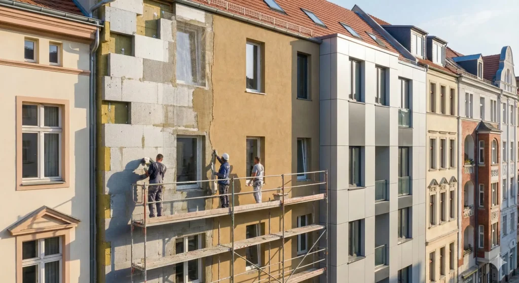 Θερμομόνωση κτιρίων. Η θερμοπρόσοψη αποτελεί σήμερα την πιο αξιόπιστη και οικονομικά αποδοτική λύση για τη μόνωση εξωτερικών τοίχων.