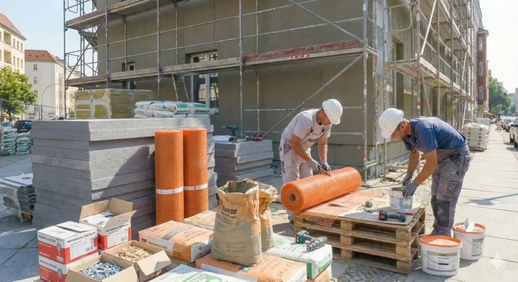 Υλικά και τύποι συστημάτων θερμοπρόσοψης Χρησιμοποιούμε μόνο πιστοποιημένα συστήματα εξωτερικής θερμομόνωσης, επιλέγοντας υλικά ανάλογα με το είδος του κτιρίου: